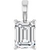Emerald Solitaire Pendant