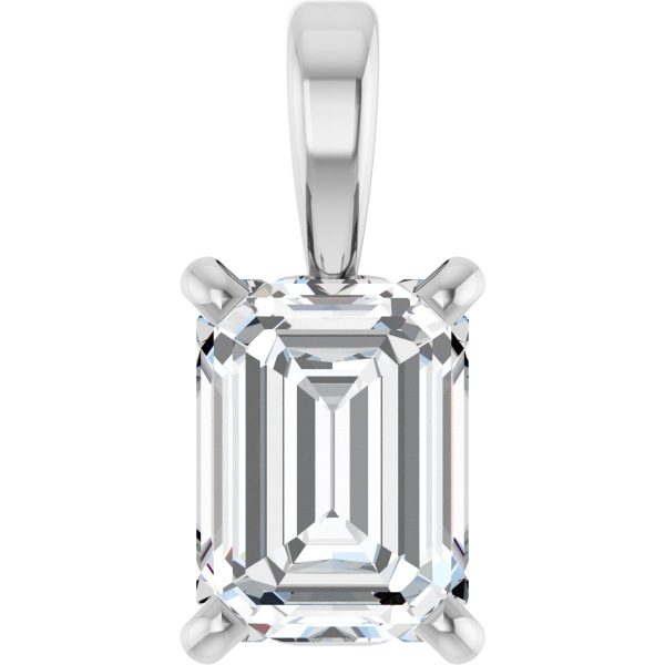 Emerald Solitaire Pendant