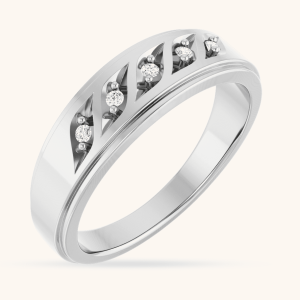 14K Diamond Ring white