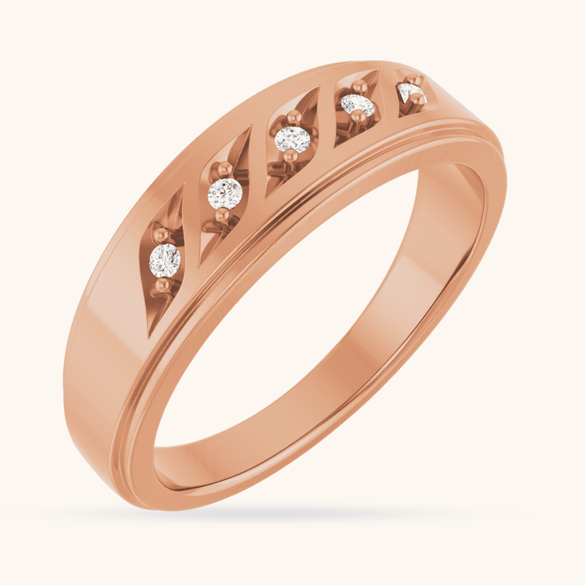 126554_105_P-4 14K Diamond Ring rose