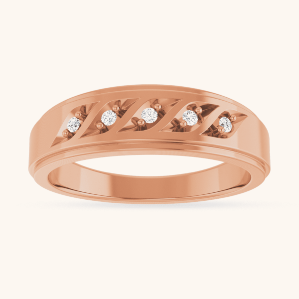 14K Diamond Ring rose