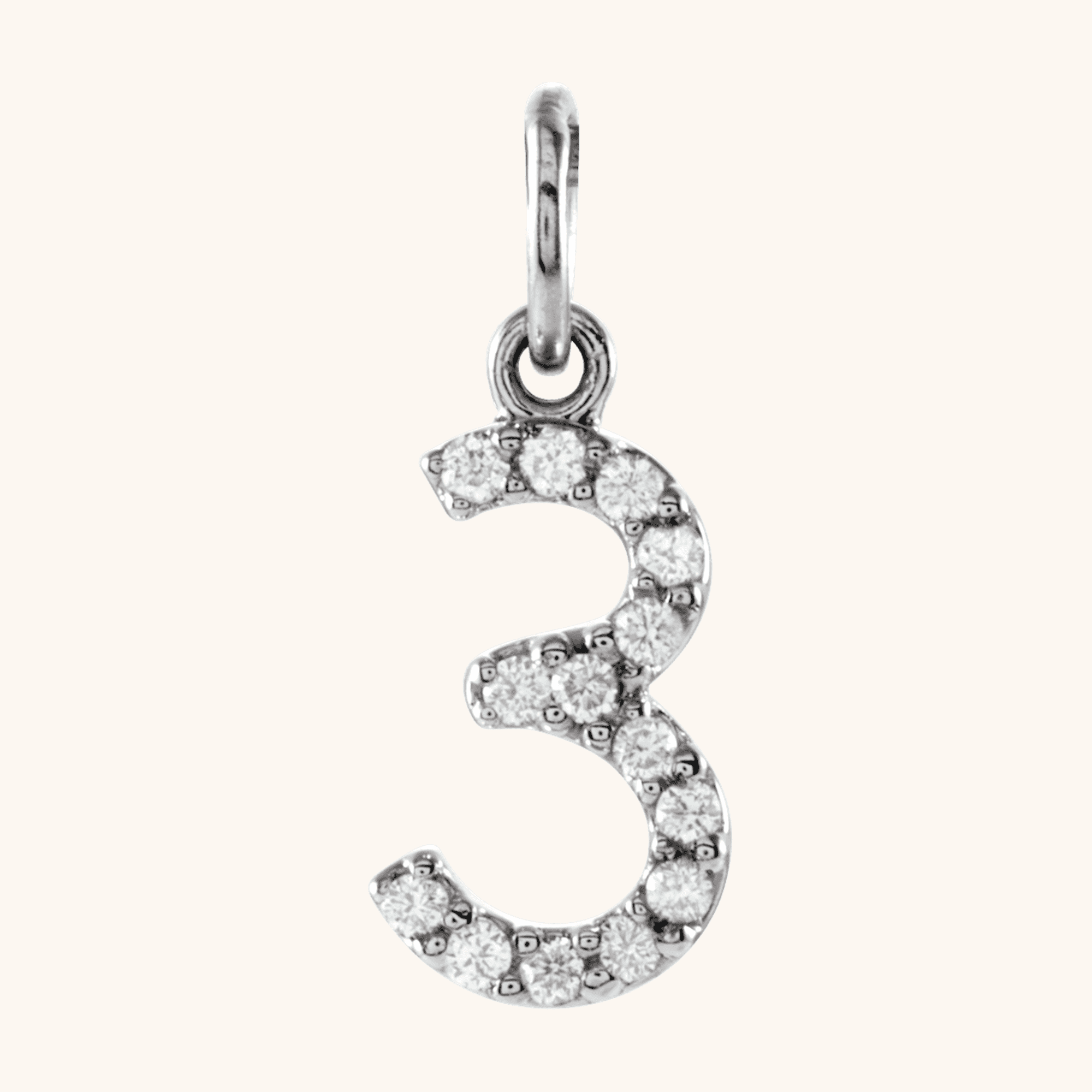 68054_60002_P-2 14K White Necklace Numeral Pendant