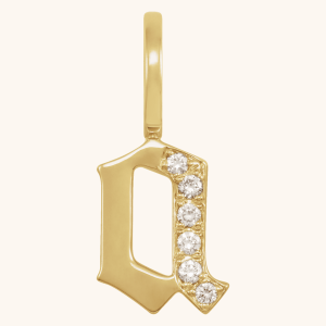 Gothic Initial Necklace