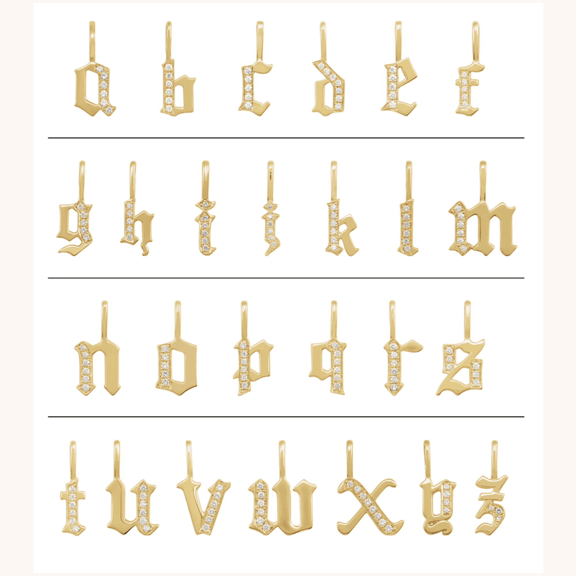 688824_600_P_264810108 Gothic Initial Necklace