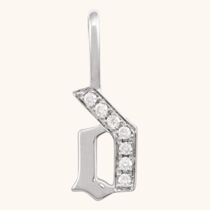 Gothic Initial Necklace