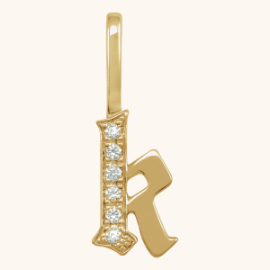 Gothic Initial Necklace