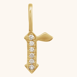 Gothic Initial Necklace