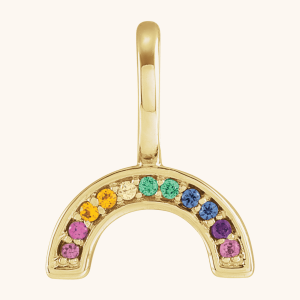 Rainbow Yellow Gold Pendant