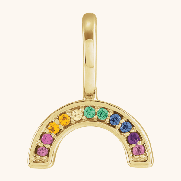 Rainbow Yellow Gold Pendant