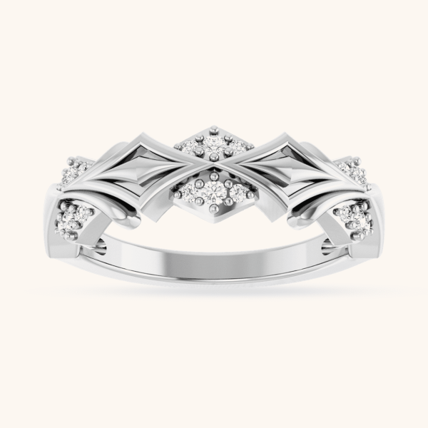 Women Ring 14K Gold white