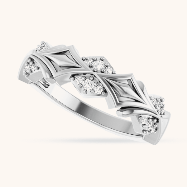 Women Ring 14K Gold white