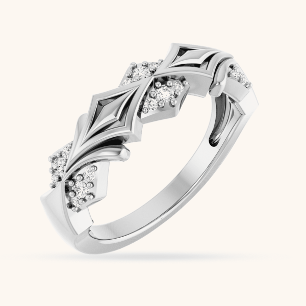 Women Ring 14K Gold white
