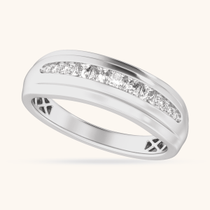 14K White ring