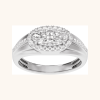 Men Diamond Ring white