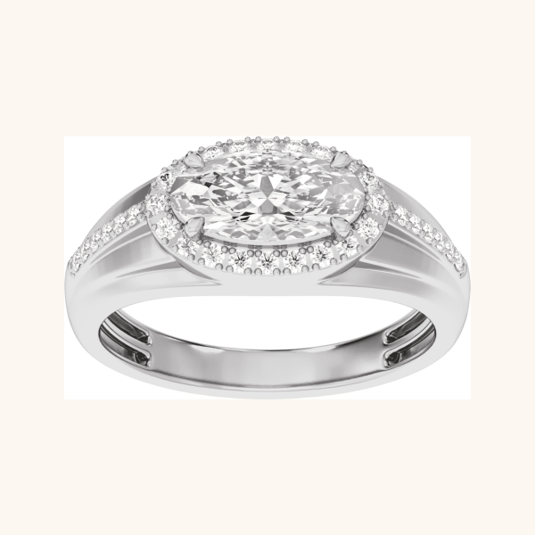 Men Diamond Ring white