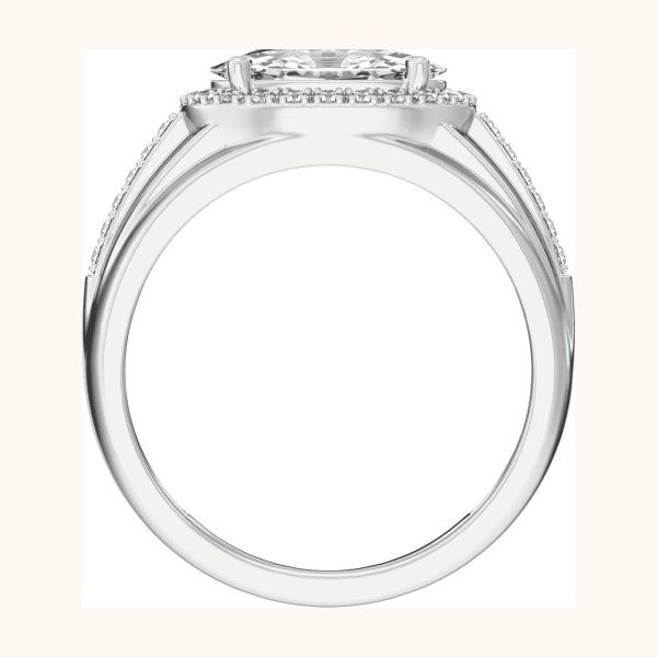 Men Diamond Ring white
