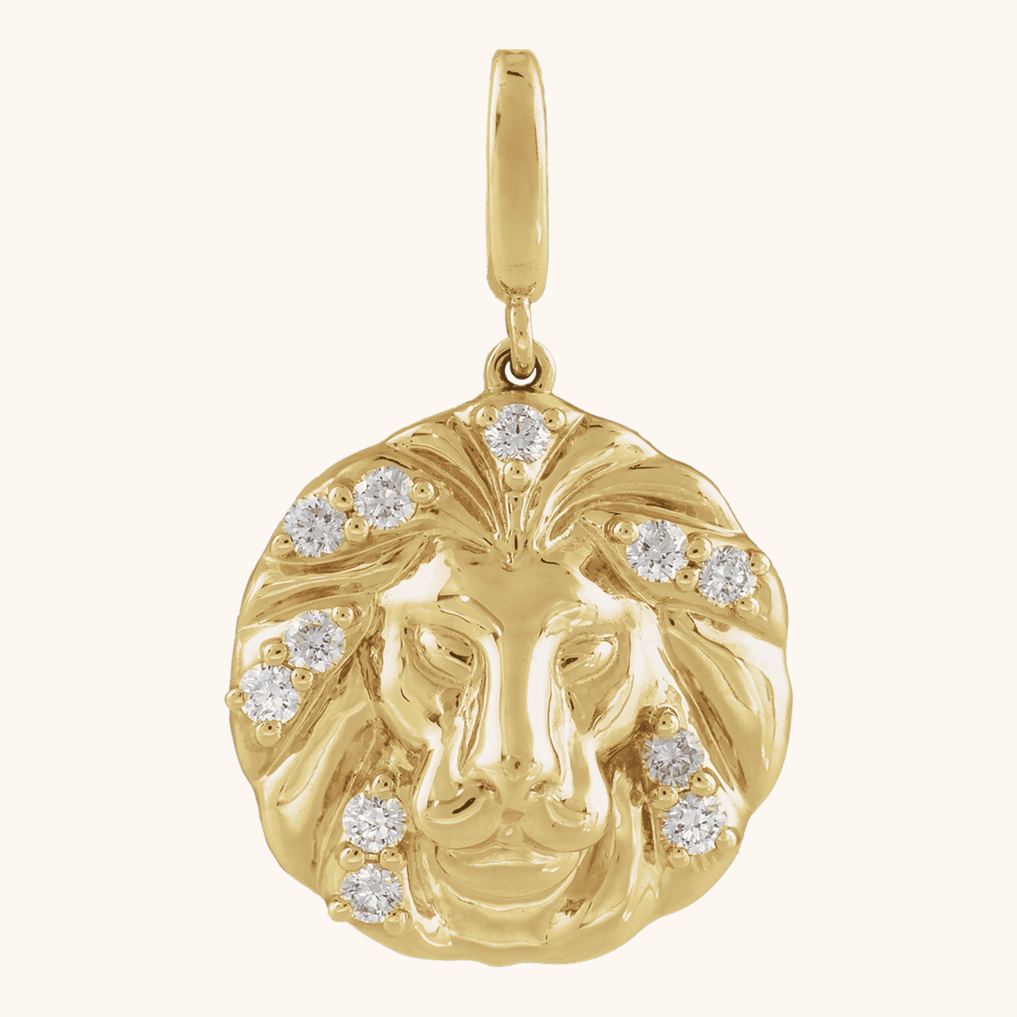 689505_600_P_266552248 Gold Diamond Necklace Lion Pendant