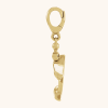 Gold Necklace Martini Pendant