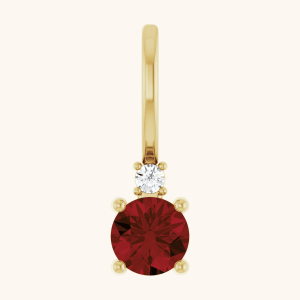Diamond necklace red