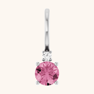 Diamond necklace pink