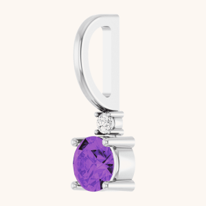 Diamond necklace purples
