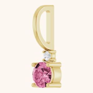 Diamond necklace pink