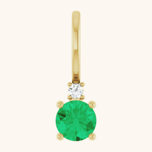 Diamond necklace green