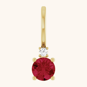 Diamond necklace red