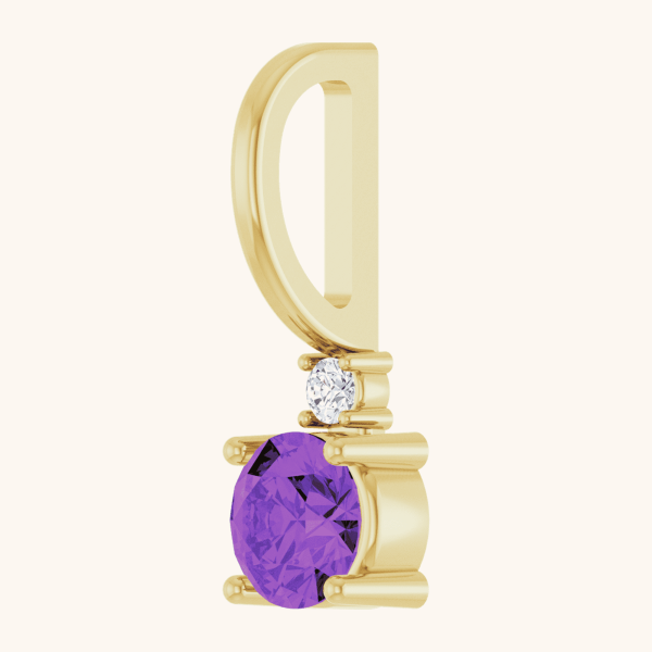 Diamond necklace purples