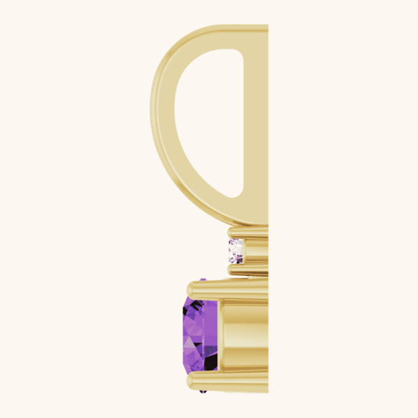 Diamond necklace purples