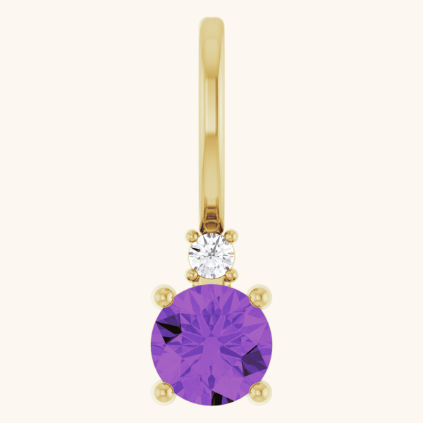 Diamond necklace purples