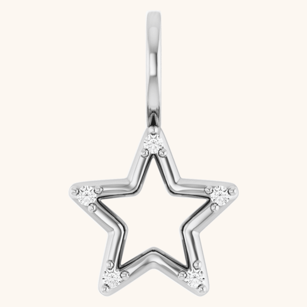 14K White Gold Pendant