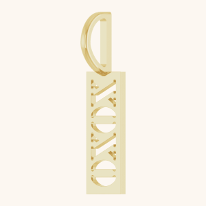 Gold Necklace XOXO Pendant