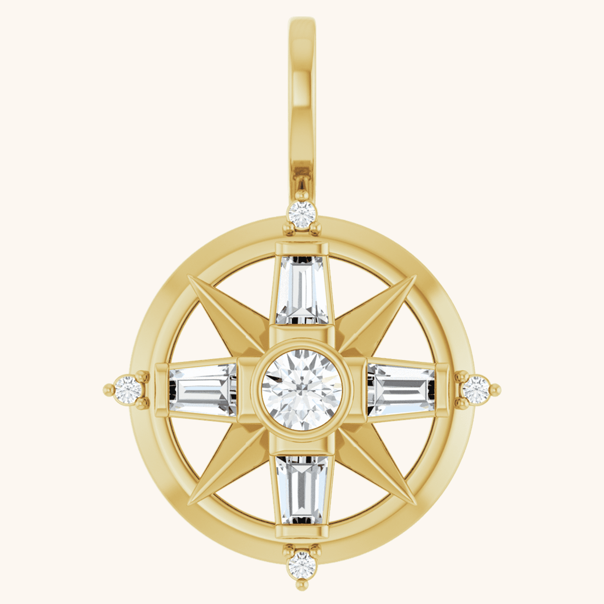 88960_LG106_P_266428891 Compass Diamond Pendantر