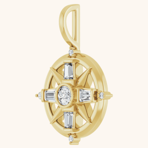 Compass Diamond Pendant