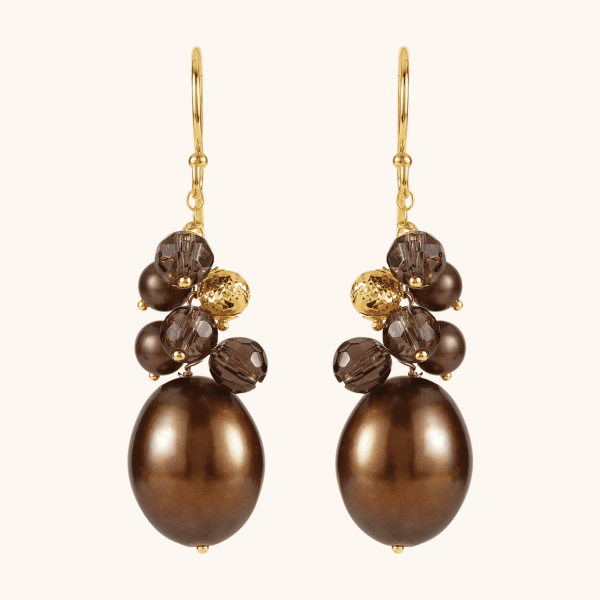 Gold Pearl Earrings