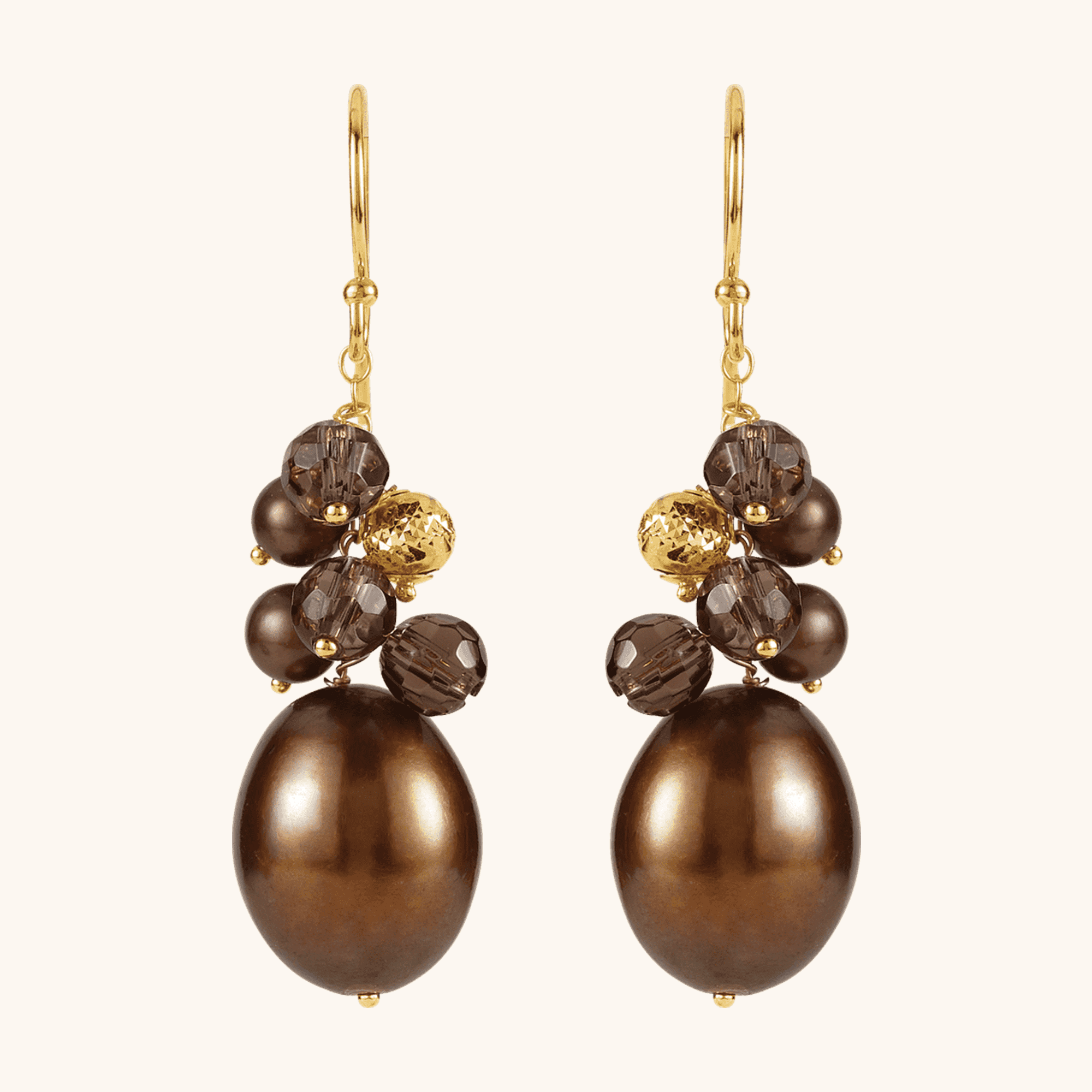 650157-200-P-1 Gold Pearl Earrings