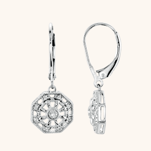 Silver Circle Earrings