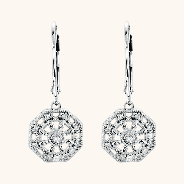 Silver Circle Earrings
