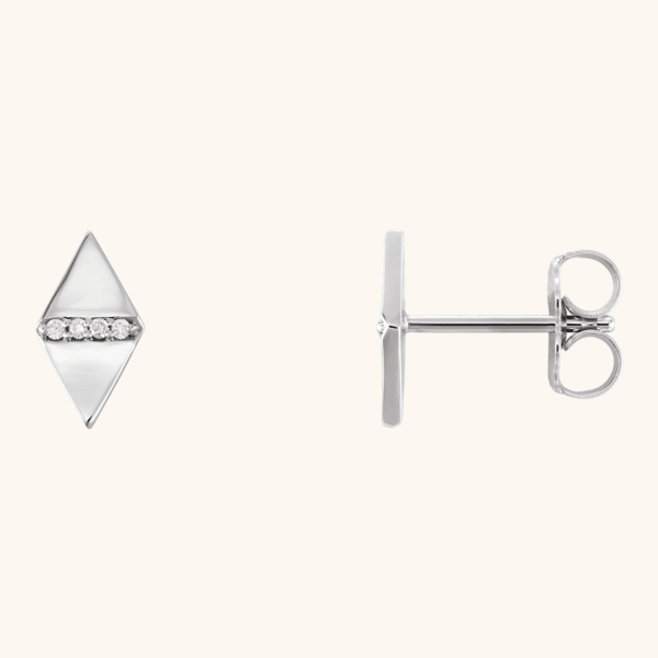 Diamond Geometric Earrings