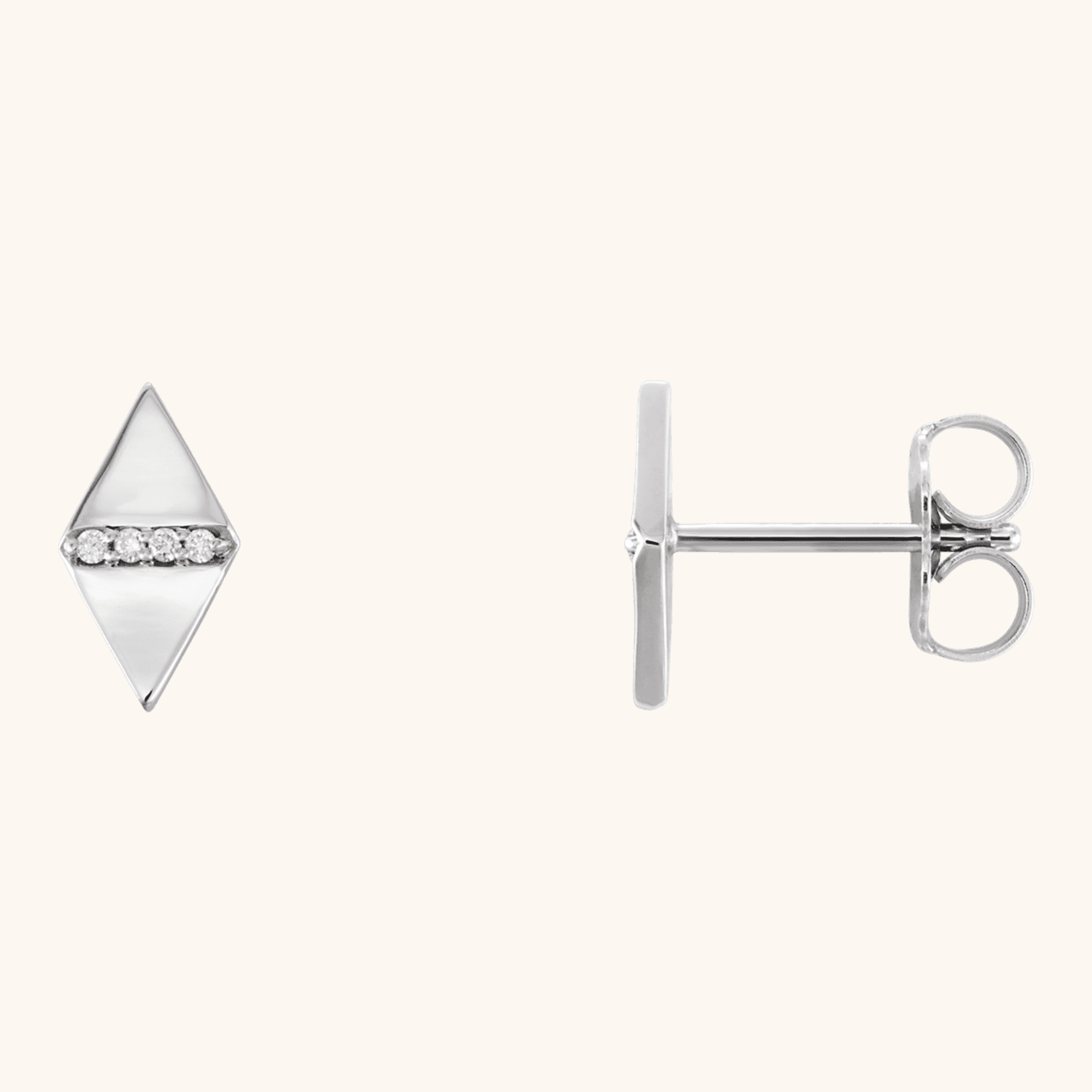 86489-1 Diamond Geometric Earrings
