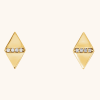 Diamond Geometric Earrings