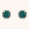 Silver and Gold Earrings sky blue