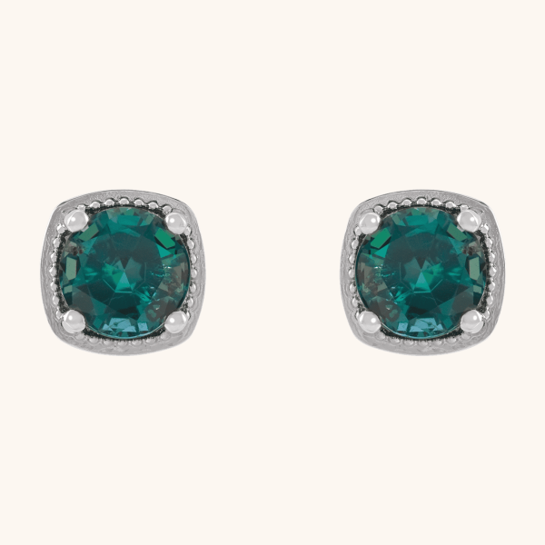 Silver and Gold Earrings sky blue
