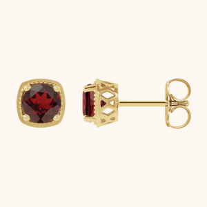 Silver and Gold Earrings red