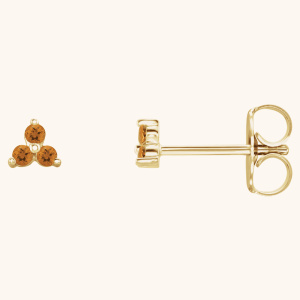 Gemstone Earrings orange