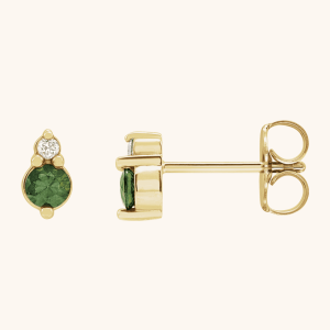 14K Earrings Natural Sapphires