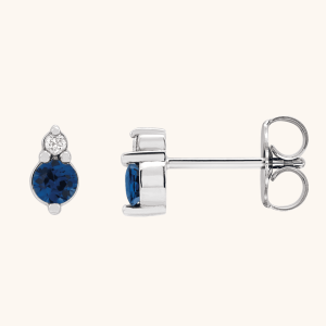 14K Earrings Natural Sapphires