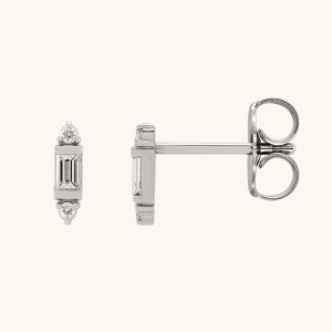 Yellow Gold Diamond Earrings