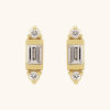 Yellow Gold Diamond Earrings